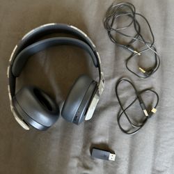 Sony Pulse 3D Wireless Gaming Headset For Ps5, PS4,  and PC Gray Camouflage 
