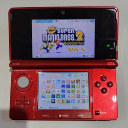 Nintendo 3DS w/ Charger & 128GB SD Card [500+ games installed] 