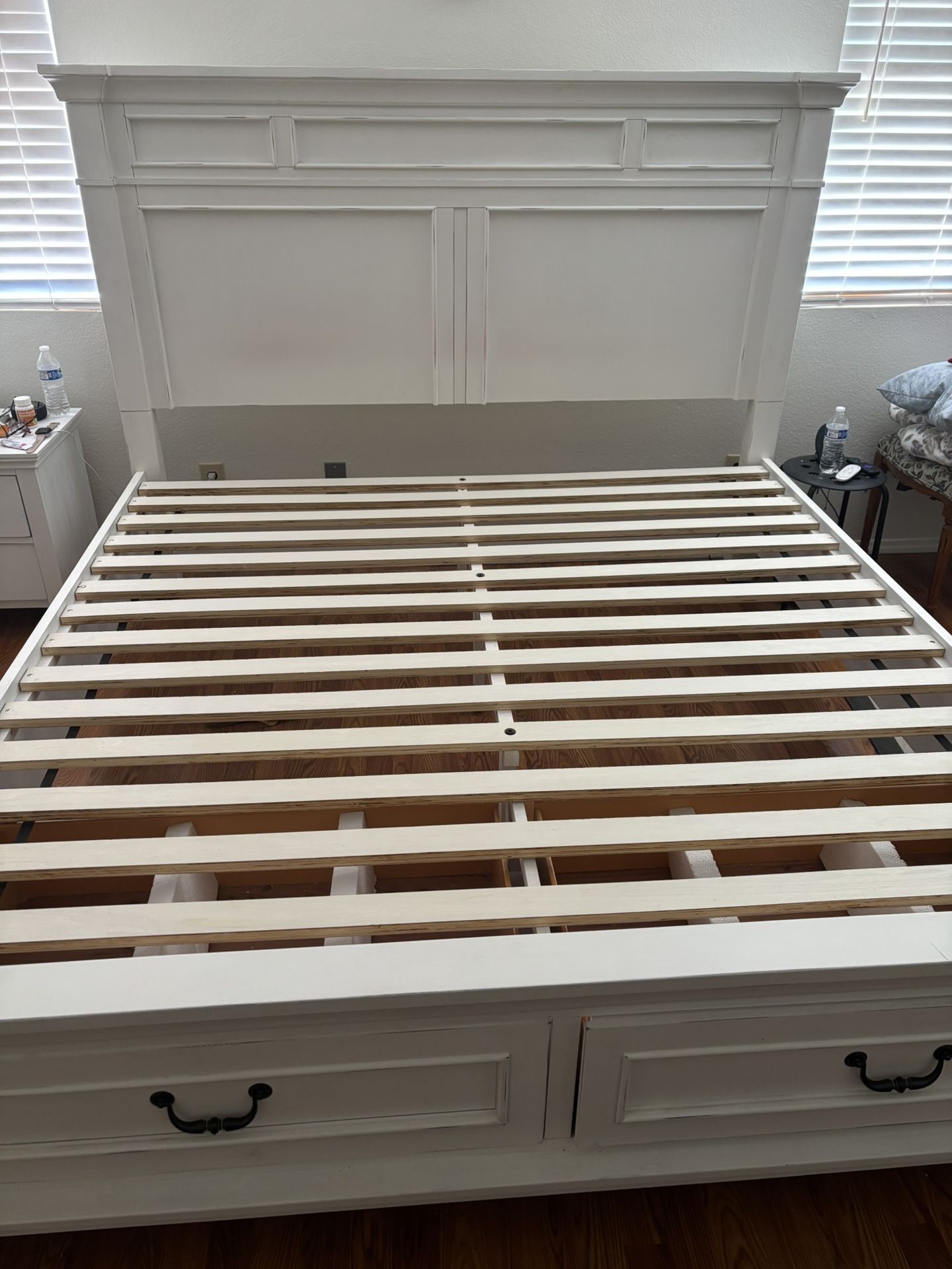King Size White Bed Frame