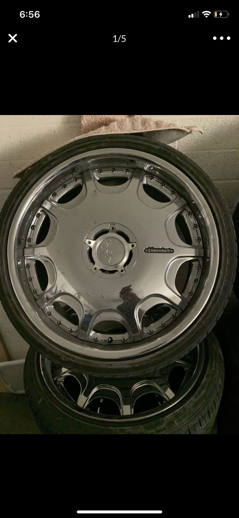 20’ Lowenhart 3 Piece wheels & Tires ( Rare )