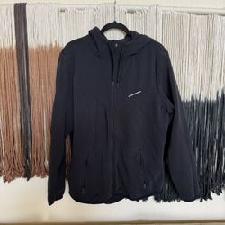 Black Hollister Co. zip up hoodie; excellent condition