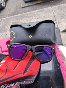 RAY BANDS BLACK  FRAMES  PUPLE LINDSEY