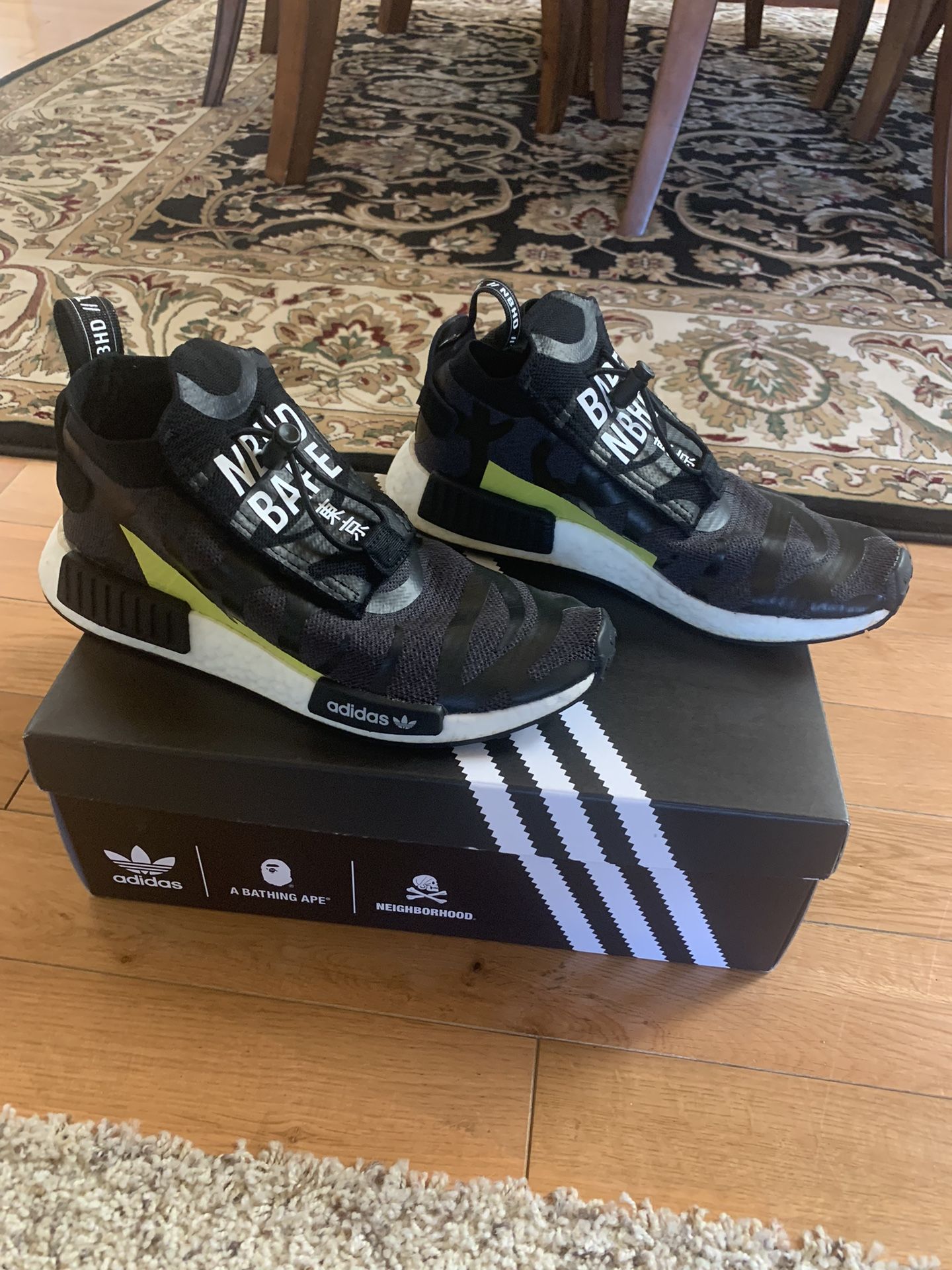 Adidas x Bape x Neighborhood NMD size in Only worn twice