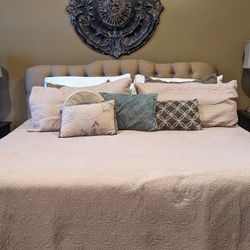 King Size Bed Mattress, Headboard And Frame.