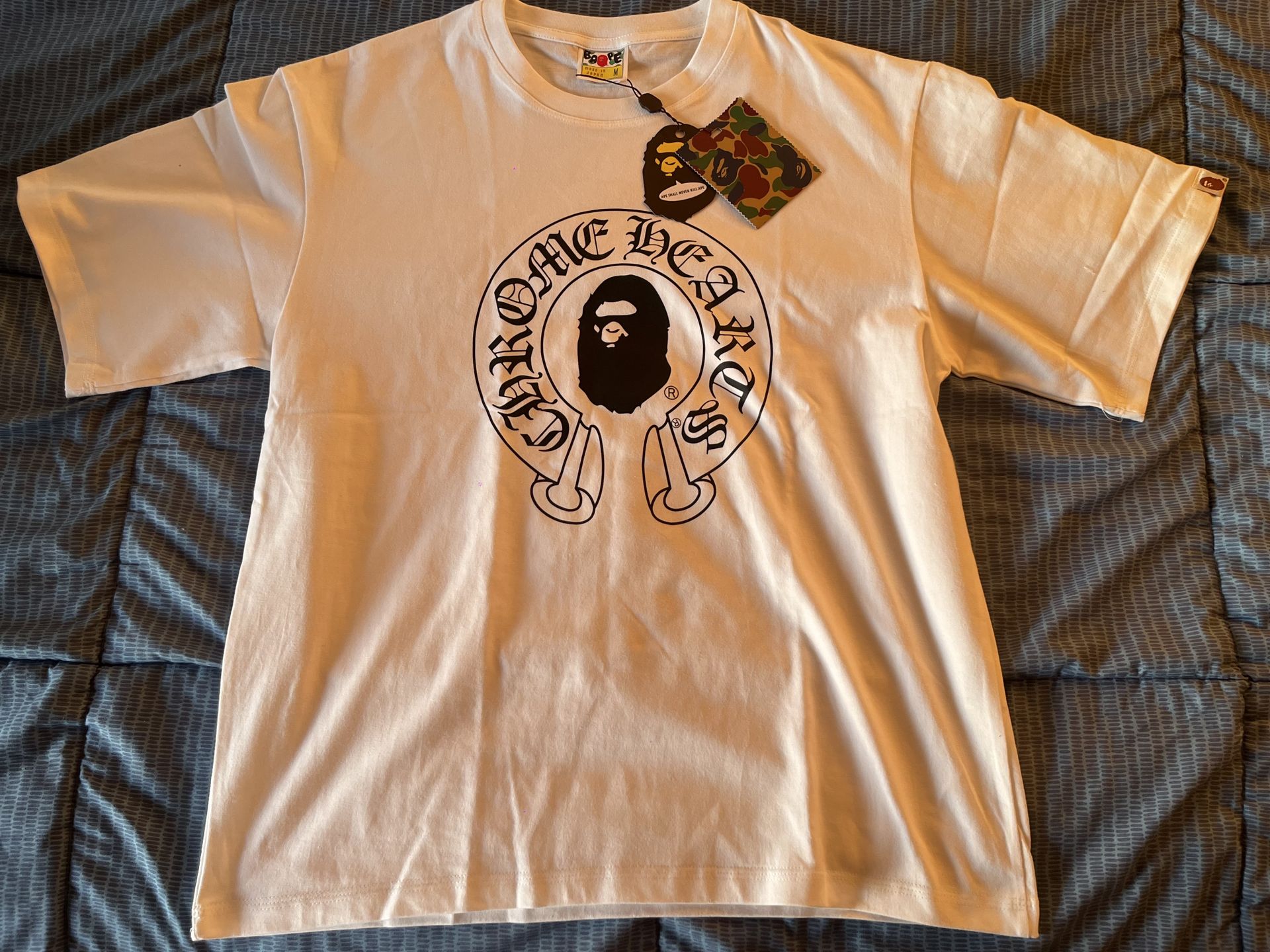 White Bape X Chrome T shirt