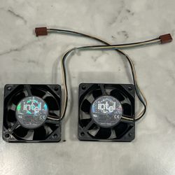  Intel Cooling Fan A46002-003 DC12V O.24A Sanyo Denki 109R0612G4051 - Two Available 