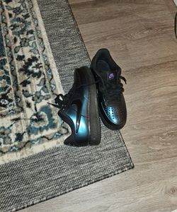 Nike Air Force 1 Low Black Iridescent Sneakers