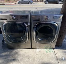 🍂SET WASHER AND DRYER LG STAINLESS STEEL🍂 ✔️SIDE BY SIDE-SIDE-STACKABLE ✔️ 🆓️FREE DELIVERY🆓️