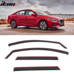 Fits 2020-2025 Nissan Sentra In-Channel Window Visors Vent Rain Guards Deflectors