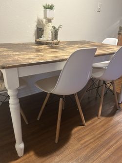 Solid Wood Farm House Table