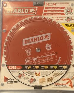 Diablo 10 1/4 40 teeth circular blade