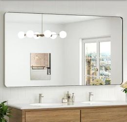 Large Mirrors Brushed Nickel Rectangular 60x36 and 40x30
