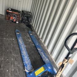 Generator & Pallet Jack =$500.00 