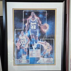 Rare Magic Johnson framed Poster