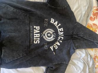 Balenciaga College 1917 distressed graphic hoodie