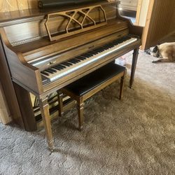 Mid-century Kimball Console Piano