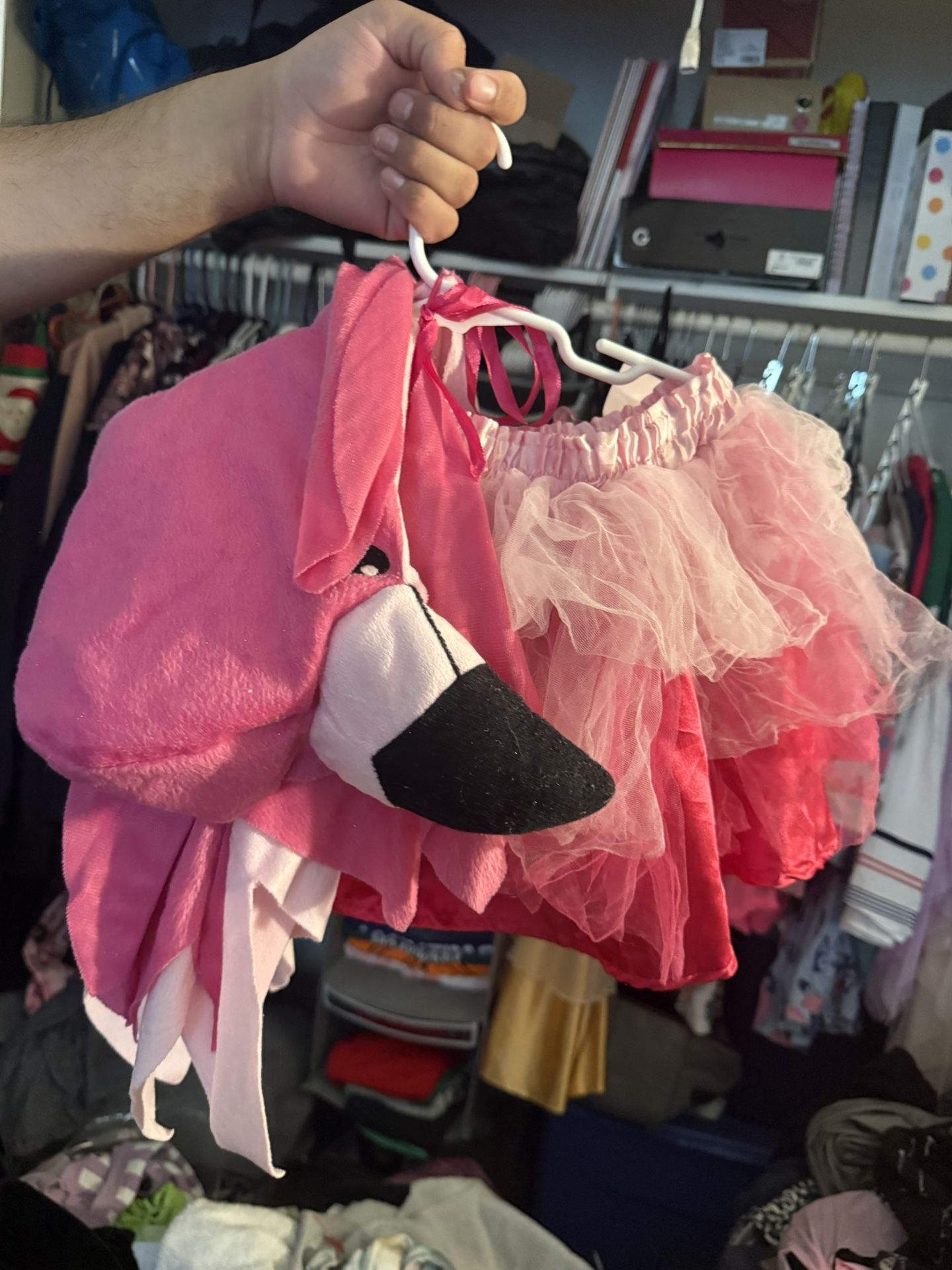 Little Girls Flamingo Costume 2T-3T