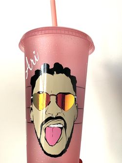 Bad Bunny Starbucks Glitter Cup