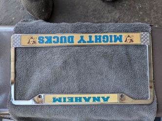 Vintage Mighty Ducks License Plate Frame