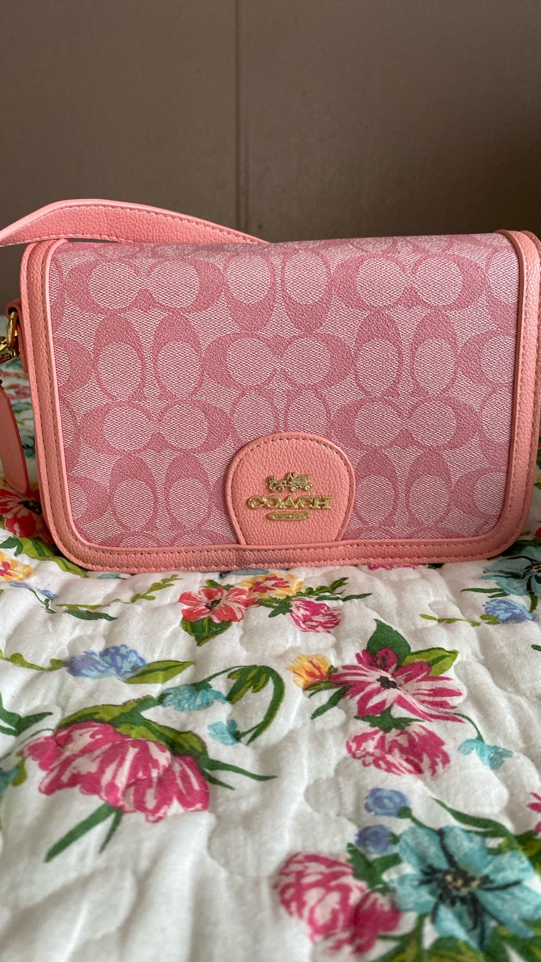 coach bag pink 