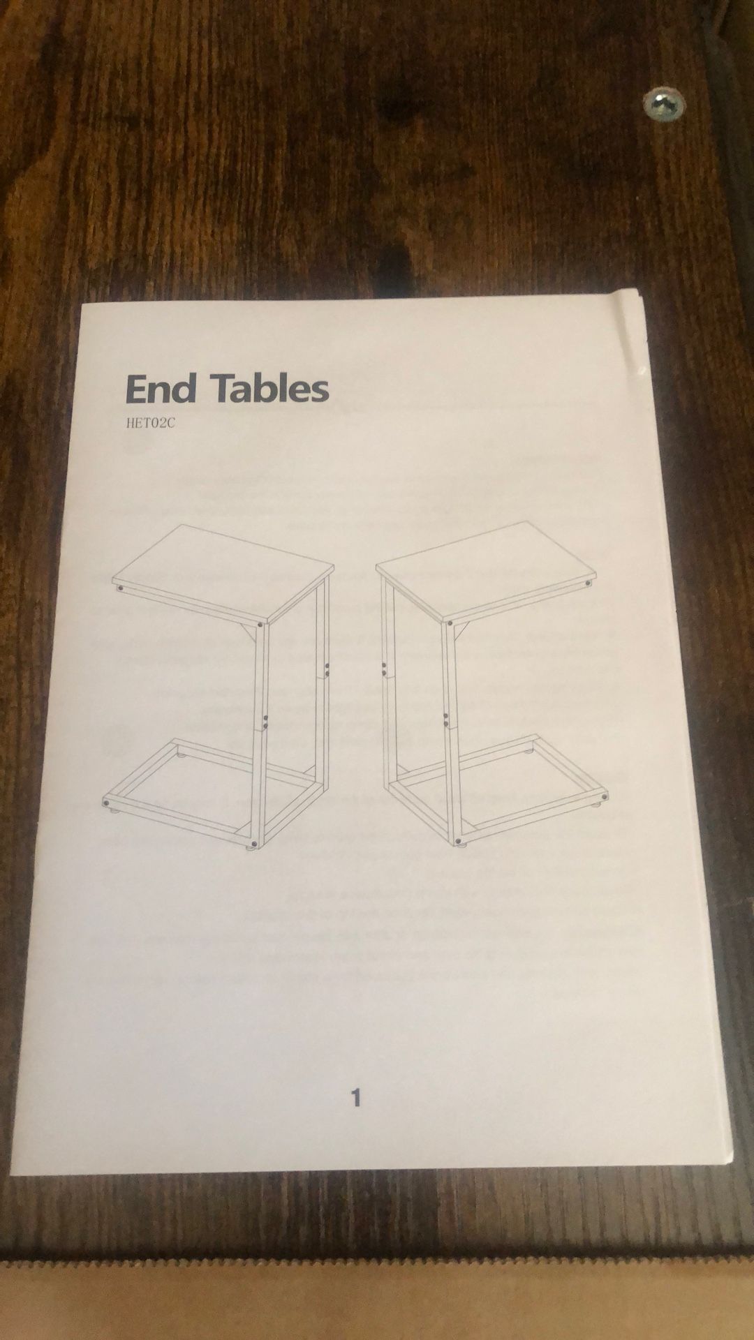 2 End Table 