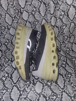 On Cloud Cloudmonster Iron Hay, Navy Neon Yellow Mens Sz10