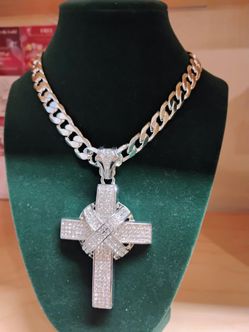14k plated over quality metal,and CZ pendent