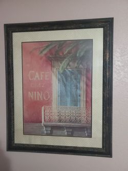 Café Chez Nino Framed Wall Art Print