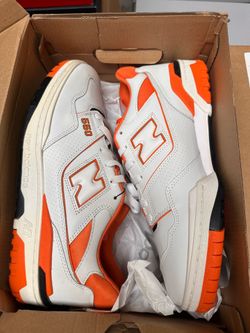 New balance 550 white orange Syracuse 11.5