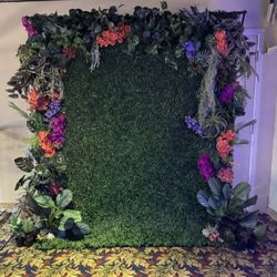 Tropical Boxwood Photo Backdrop