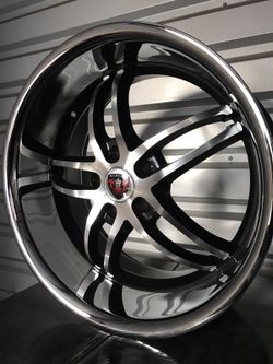 Brand new 20" staggered mercelli wheels
