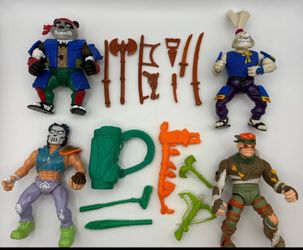 Vintage TMNT Panda Khan Usagi Yojimbo Rat King Casey Jones Teenage Mutant Ninja Turtle Lot