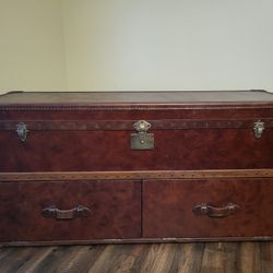 Steamer Trunk Entertainment Center 