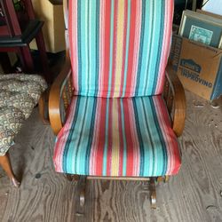 A pretty rocker recliner Seat is 16 inches tall No holds cross posted. I accept cash,Venmo and PayPal pmts  Asking 24 dollars for it  