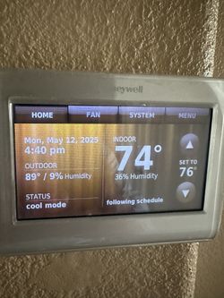 Honeywell Wifi Touchscreen Thermostat 