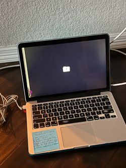 MacBook Pro 13” A1502 Retina for parts! Still works but screen has bands on the left and bottom half