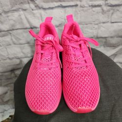 No Bull Pink Mesh Lightweight Athletic Womens Running Shoes Size 7 