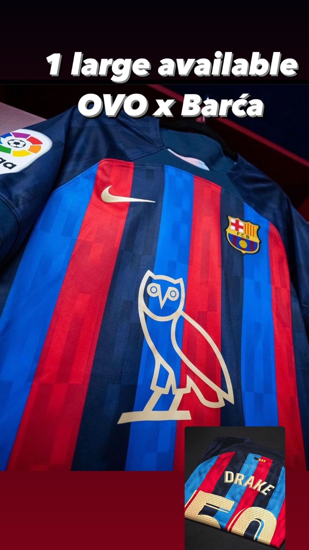 FC Barcelona X OVO DRAKE JERSEY