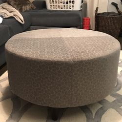 La-Z-Boy Circular Custom Fabric Ottoman