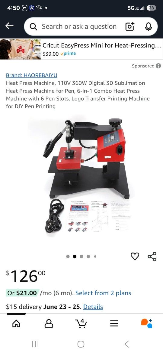 Heat Press Machine, 110V 360W