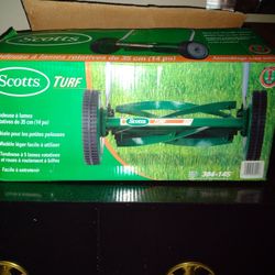 Scott's 14" Turf Push Reel Mower Brand New In Box