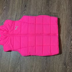 Puma Pink Girls Winter Vest $7