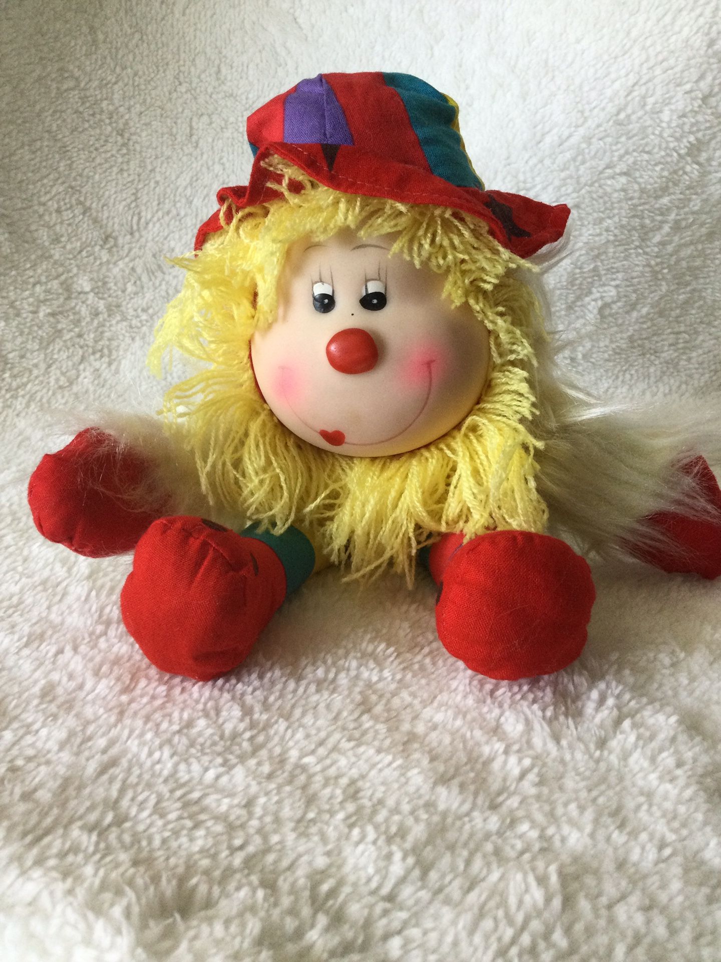 vintage 1984 yellow-merrily Sprite 11” doll from Rainbow Bright