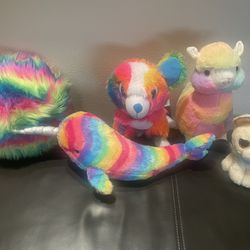 Rainbow Stuffed Animals