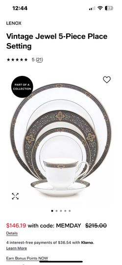 New Lenox Vintage Jewel China