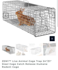New 24” Cage trap READ DESCRIPTION