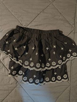 Black skirt with shorts