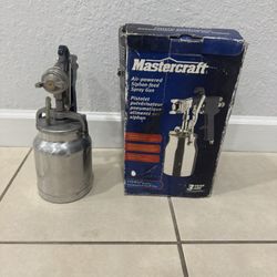 Two Mastercraft air powered Siphon Feed Spray Gun . One New One Used . Good Condition . 