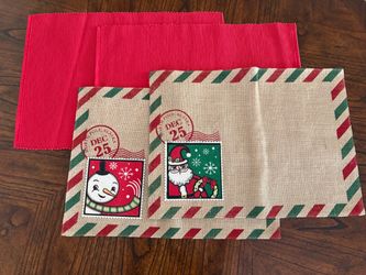 Set of 4 Christmas Placemats