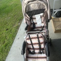 Baby Stroller With Two Seats 